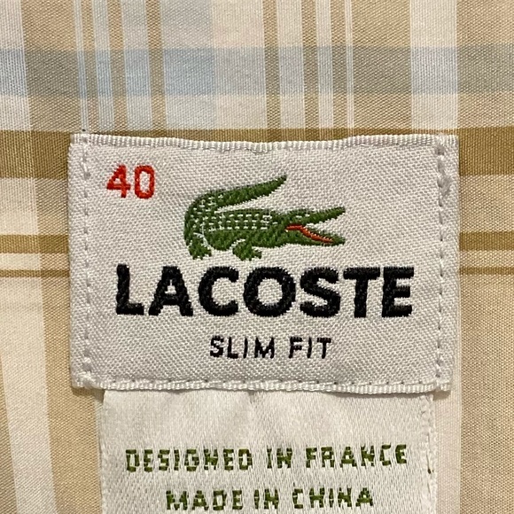 Lacoste Slim Fit Men’s Casual Shirt - Picture 5 of 5